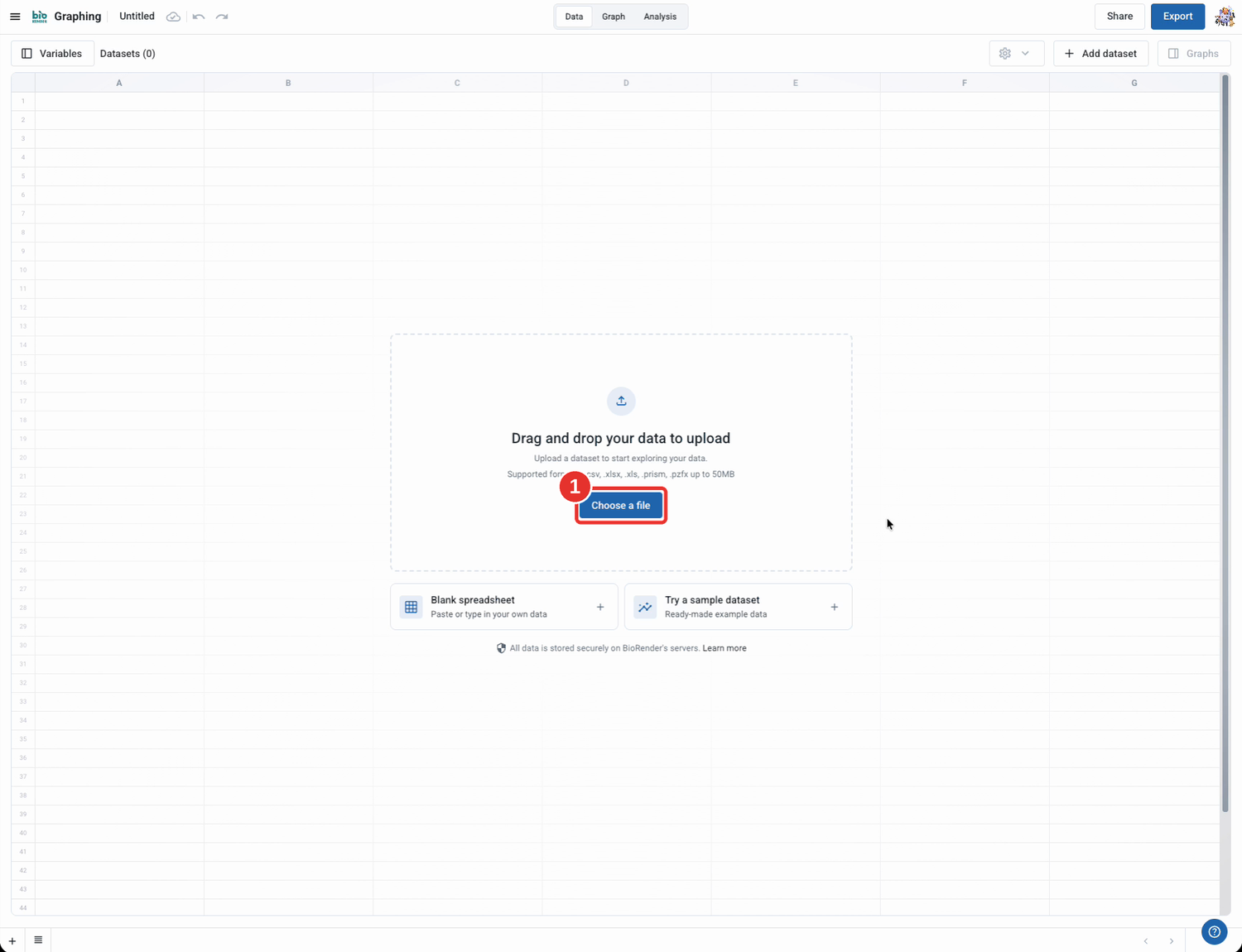 Upload your data